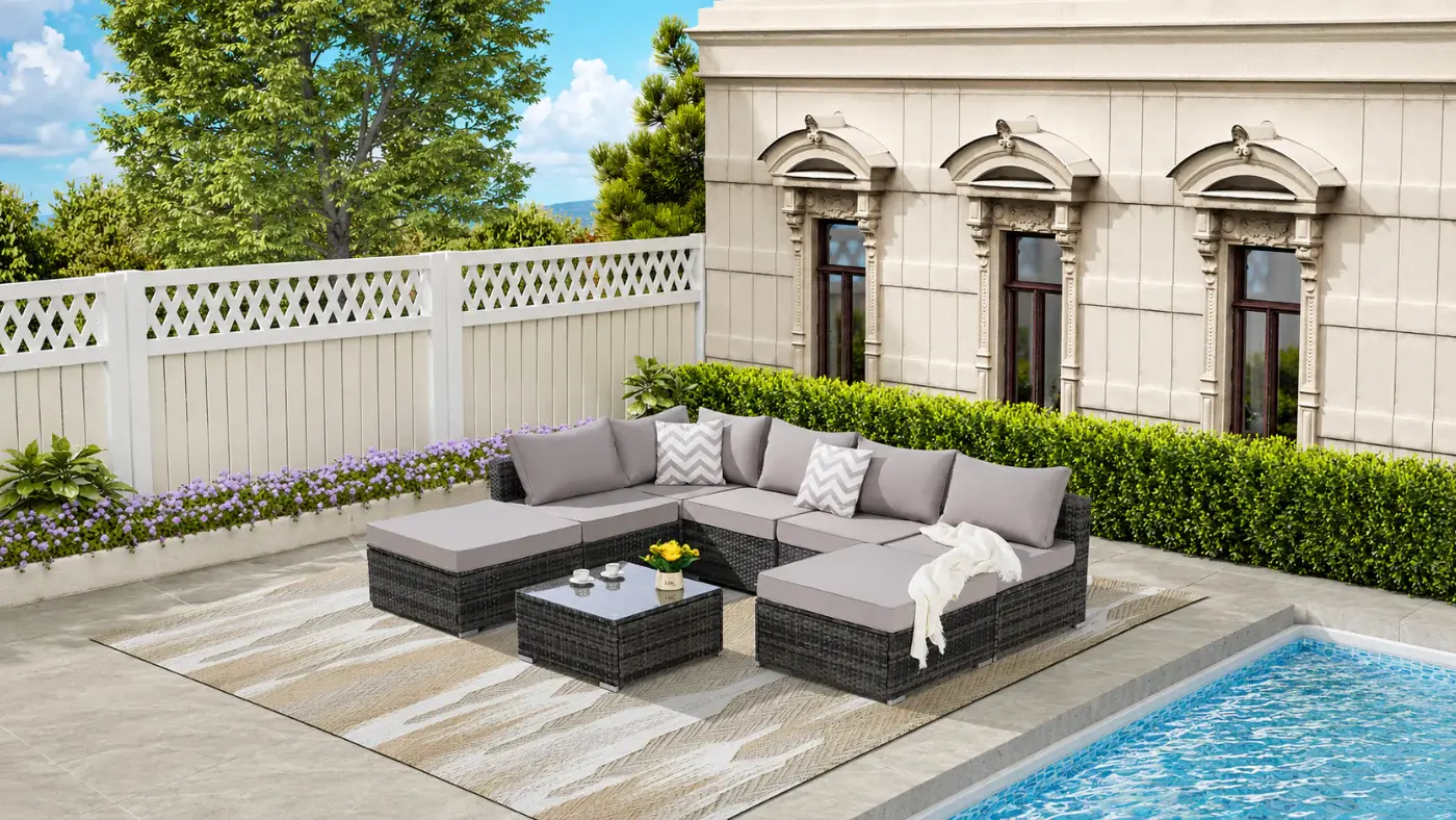 POLYWOOD Lakeside 5-Piece Round Outdoor Dining Set
