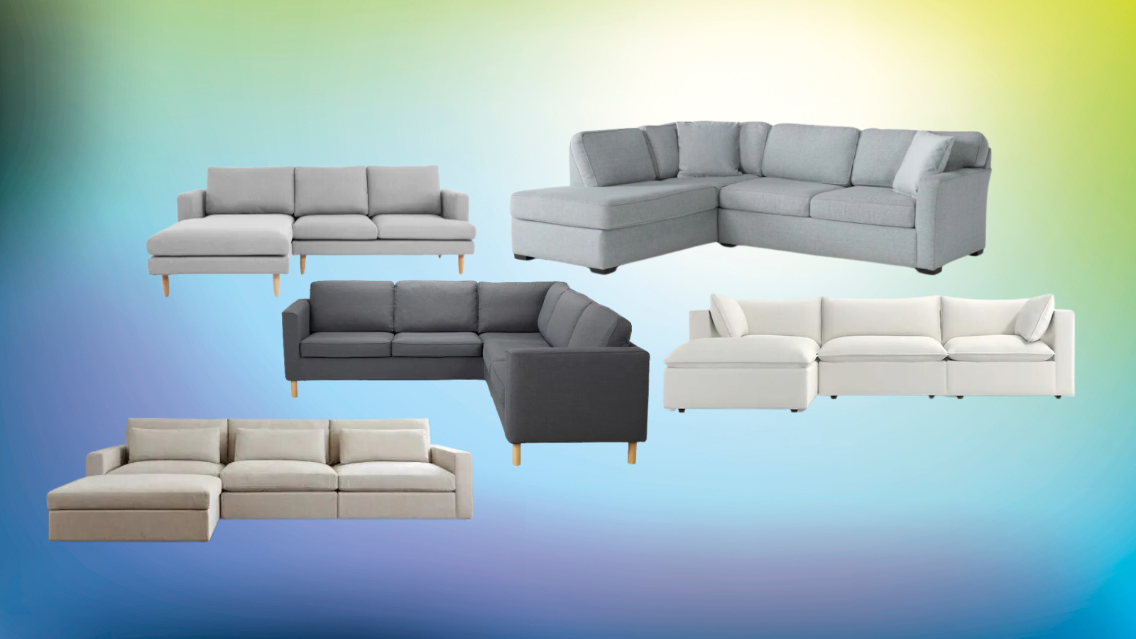 HONBAY U-Shaped Convertible Storage Sectional Sofa