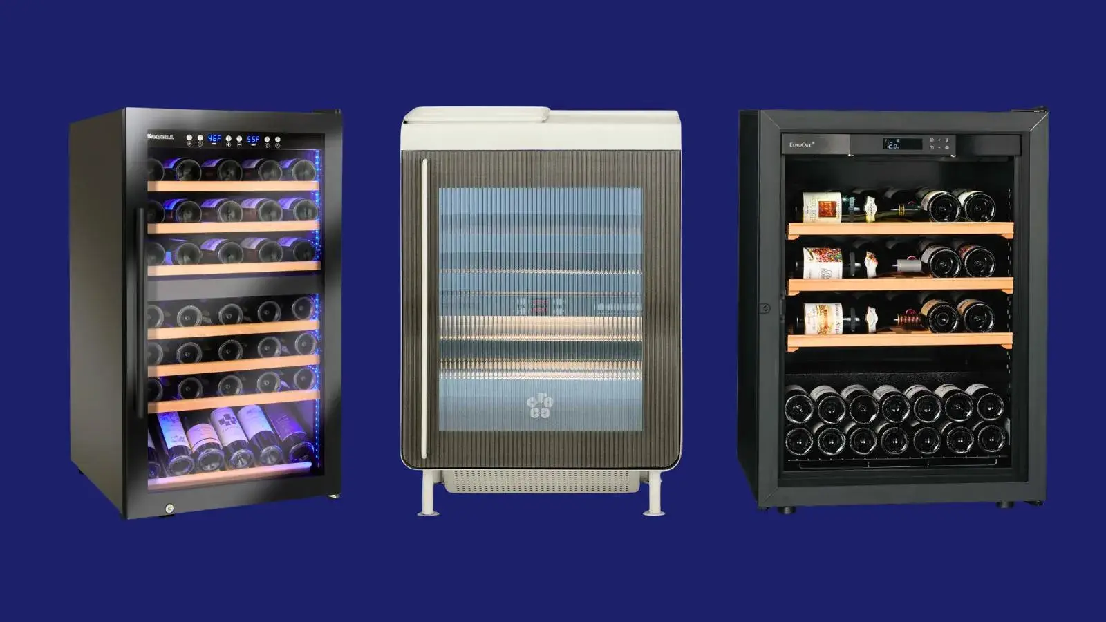Kalamera 24 Inch 37-Bottle Dual Zone Wine Cooler